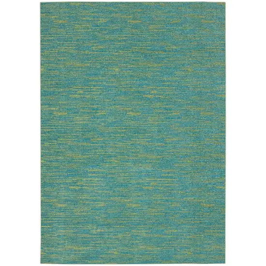 Blue And Green Striped Non Skid Indoor Outdoor Area Rug Photo 3