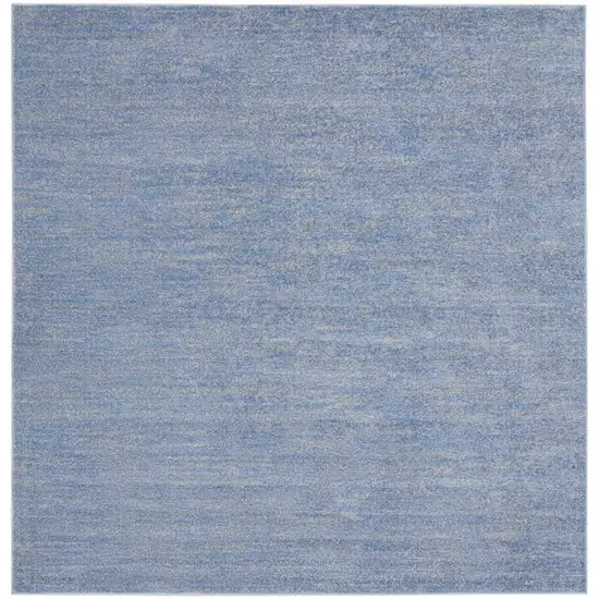 Blue And Grey Square Striped Non Skid Indoor Outdoor Area Rug Photo 3