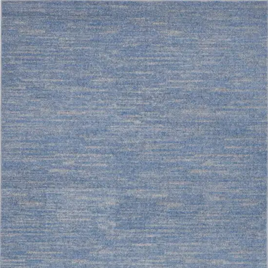 Blue And Grey Striped Non Skid Indoor Outdoor Area Rug Photo 4