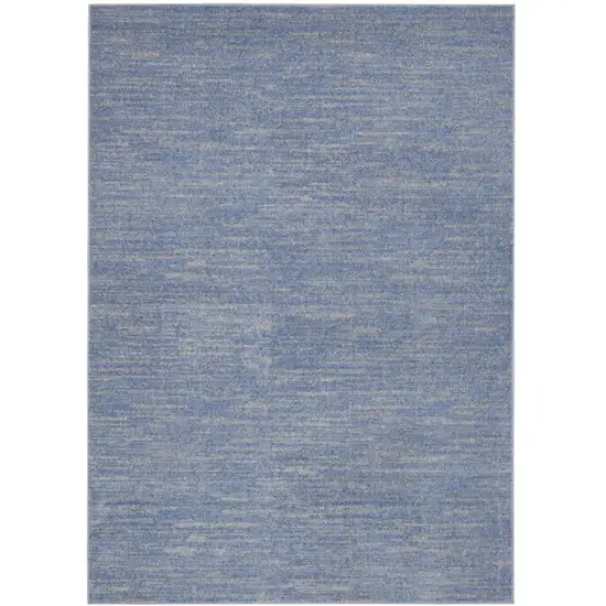 Blue And Grey Striped Non Skid Indoor Outdoor Area Rug Photo 3