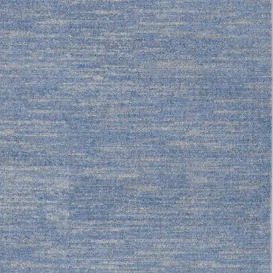 Blue And Grey Striped Non Skid Indoor Outdoor Area Rug Photo 5