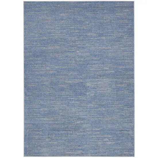 Blue And Grey Striped Non Skid Indoor Outdoor Area Rug Photo 3