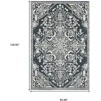 Photo of Blue And Ivory Oriental Area Rug