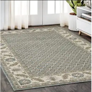 Photo of Blue And Ivory Oriental Area Rug