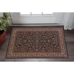 Photo of Blue And Red Oriental Area Rug