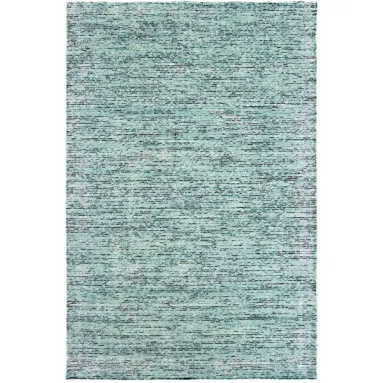 Blue And Teal Hand Tufted Area Rug Photo 2