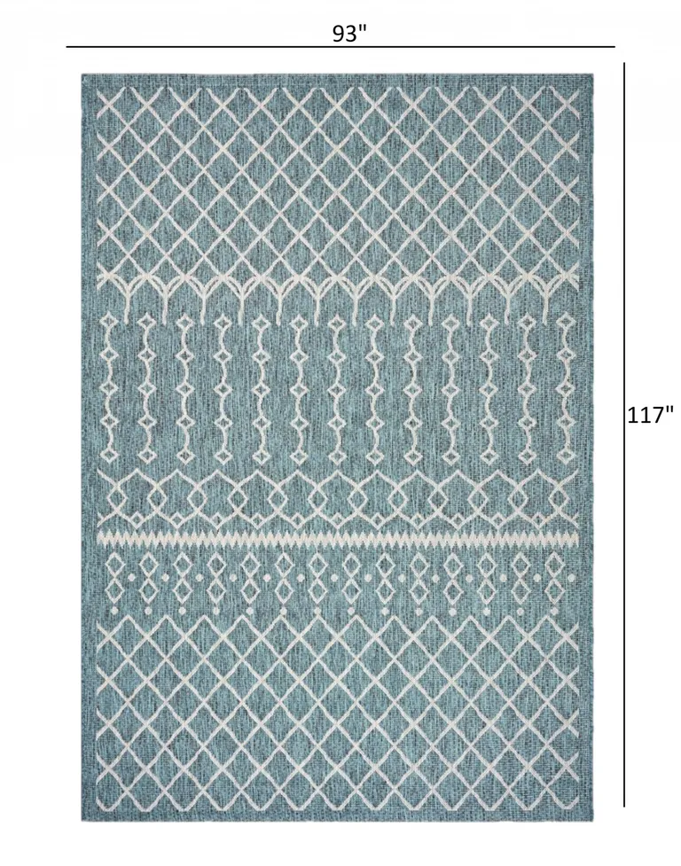 Blue Array Indoor Outdoor Area Rug Photo 5