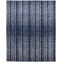 Photo of Blue Black and Ivory Power Loom Area Rug