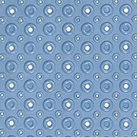 Blue Bubbles Drain Hole Bathrub Mat Photo 6