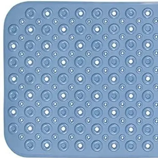 Blue Bubbles Drain Hole Bathrub Mat Photo 7