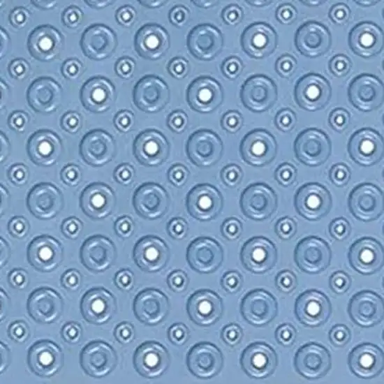 Blue Bubbles Drain Hole Bathrub Mat Photo 9