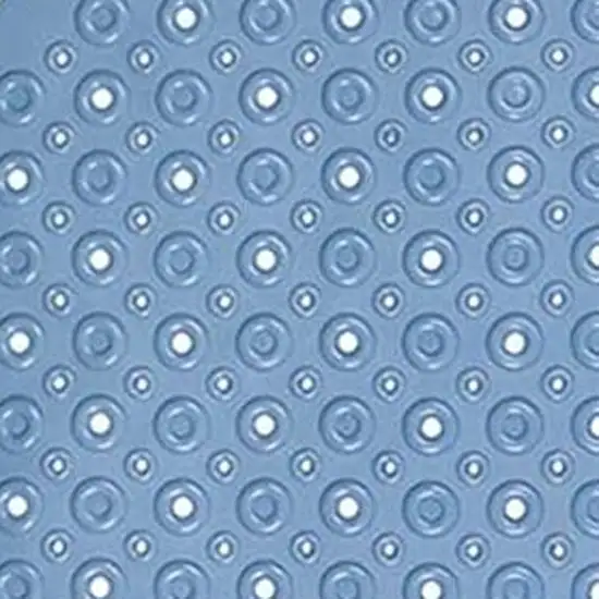 Blue Bubbles Drain Hole Bathrub Mat Photo 5