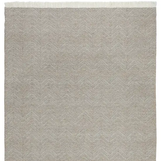 Blue Chevron Hand Woven Area Rug Photo 4