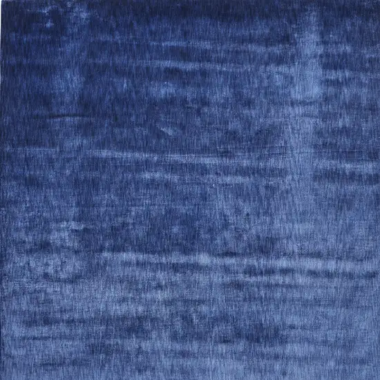 Blue Chevron Hand Woven Area Rug Photo 6