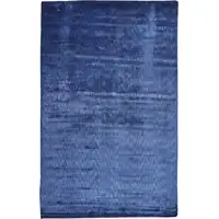 Photo of Blue Chevron Hand Woven Area Rug