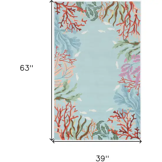 Blue Coral Reef Area Rug Photo 6