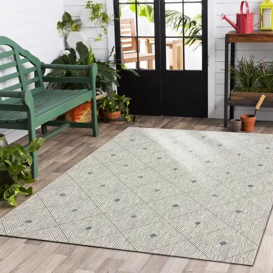 Blue Diamonds Indoor Outdoor Area Rug Photo 8