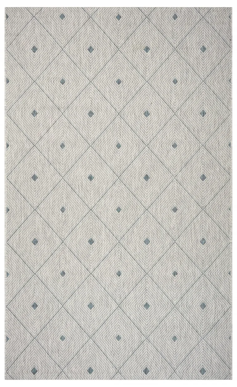 Blue Diamonds Indoor Outdoor Area Rug Photo 1