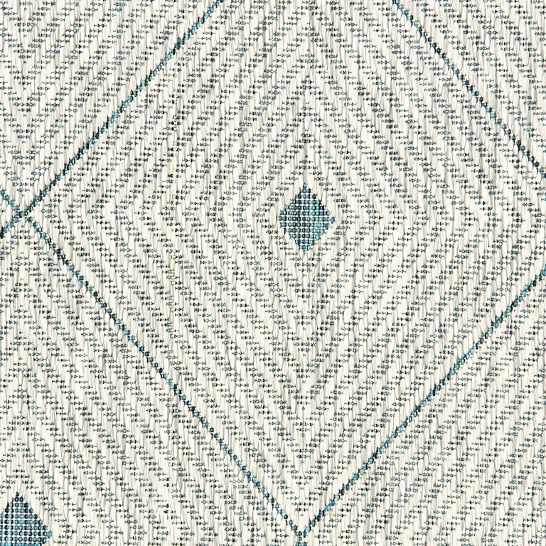 Blue Diamonds Indoor Outdoor Area Rug Photo 2