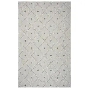 Photo of Blue Diamonds Indoor Outdoor Area Rug