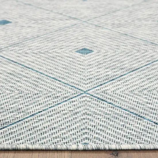 Blue Diamonds Indoor Outdoor Area Rug Photo 4