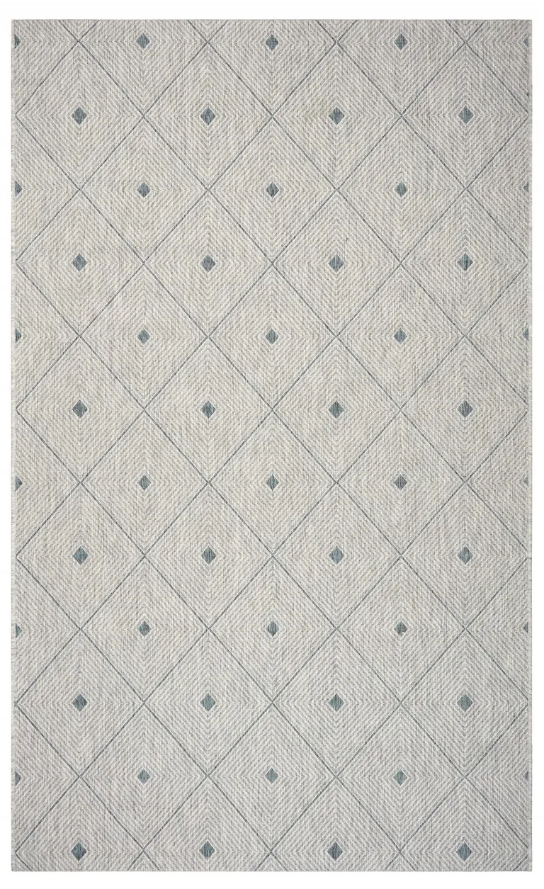 Blue Diamonds Indoor Outdoor Scatter Rug Photo 3