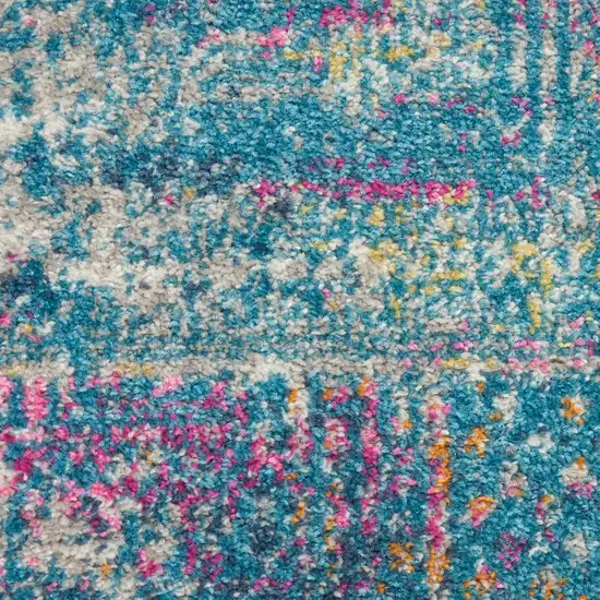 Blue Southwestern Power Loom Area Rug Photo 3