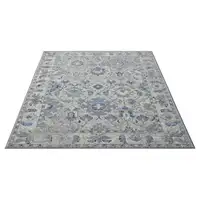 Photo of Blue Floral Area Rug