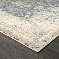 Photo of Blue Floral Runner Rug