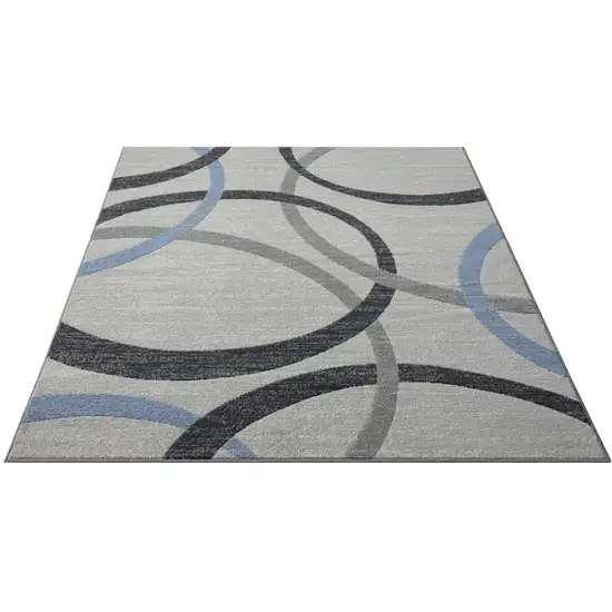 Blue Geometric Area Rug Photo 1