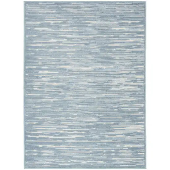 Blue Geometric Area Rug Photo 4