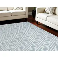 Photo of Blue Geometric Area Rug