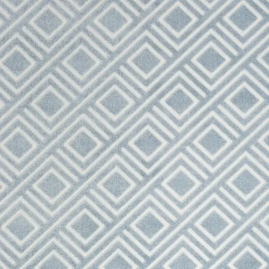 Blue Geometric Area Rug Photo 9