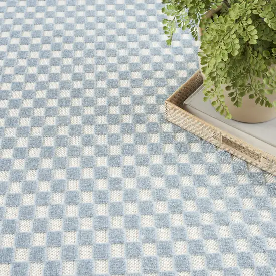 Blue Geometric Area Rug Photo 9