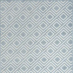 Photo of Blue Geometric Area Rug