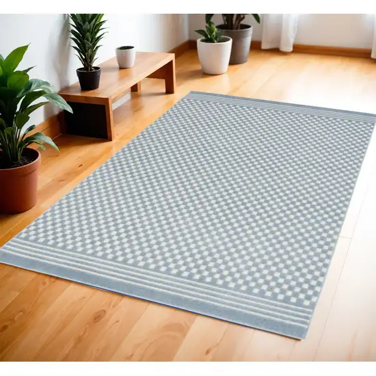 Blue Geometric Area Rug Photo 1