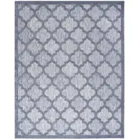 Photo of Blue Geometric Flatweave Area Rug