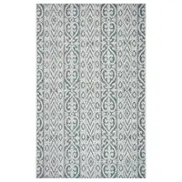 Photo of Blue Geometric Indoor Outdoor Area Rug