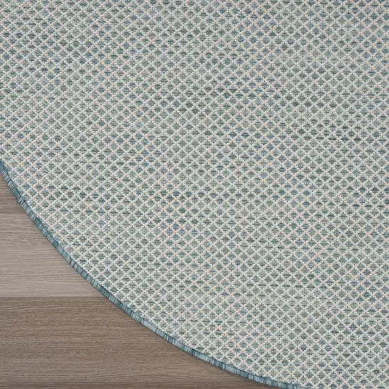 Blue Geometric Power Loom Area Rug Photo 9