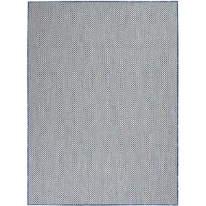 Photo of Blue Geometric Power Loom Area Rug