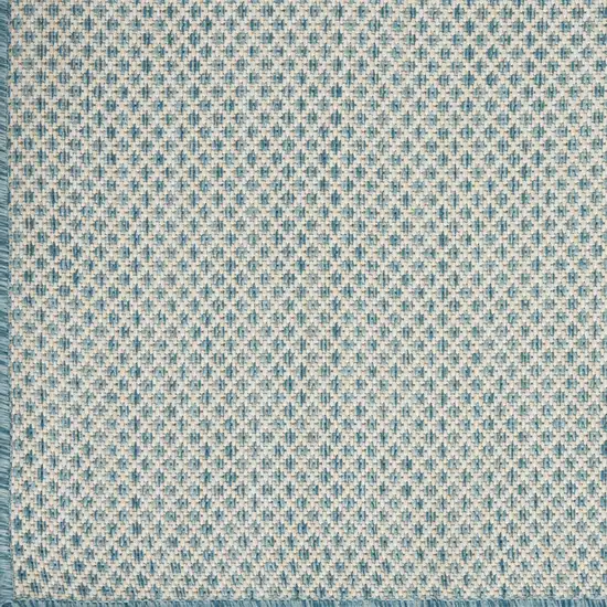 Blue Geometric Power Loom Area Rug Photo 5