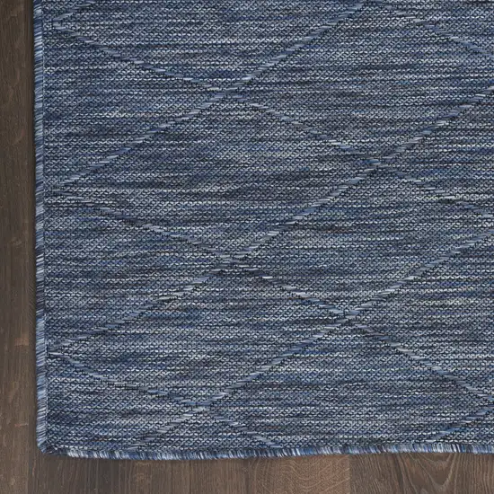 Blue Geometric Power Loom Non Skid Area Rug Photo 8