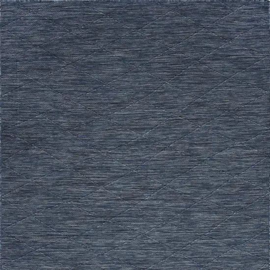 Blue Geometric Power Loom Non Skid Area Rug Photo 4