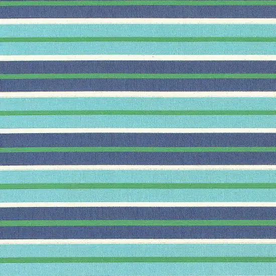 Blue and Green Geometric Stain Resistant Indoor Outdoor Area Rug Photo 6