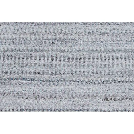 Blue Gray And Purple Ombre Hand Woven Area Rug Photo 5