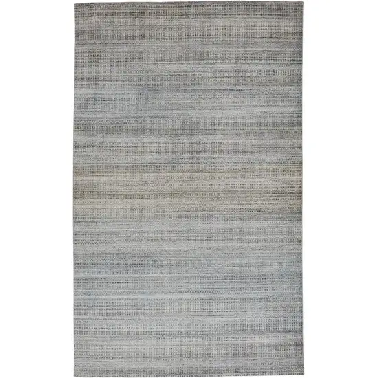 Blue Gray And Purple Ombre Hand Woven Area Rug Photo 1