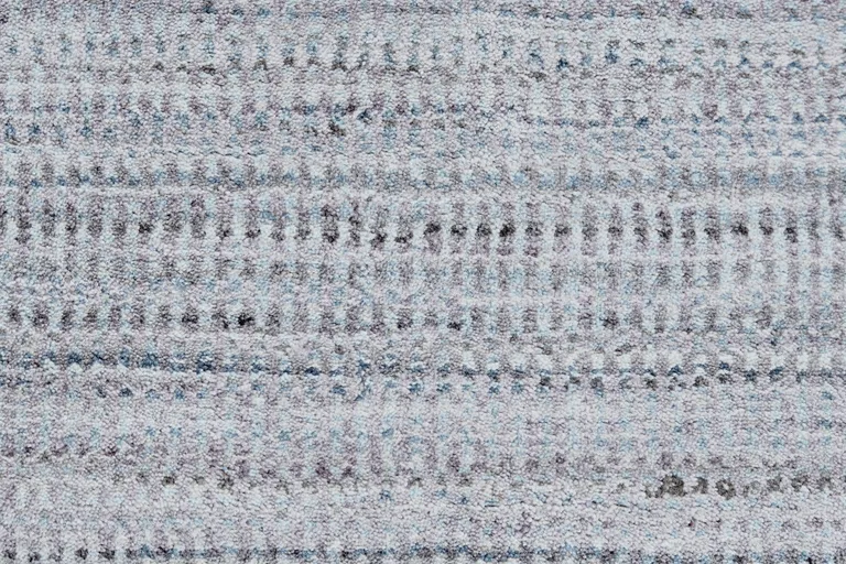 Blue Gray And Purple Ombre Hand Woven Area Rug Photo 5