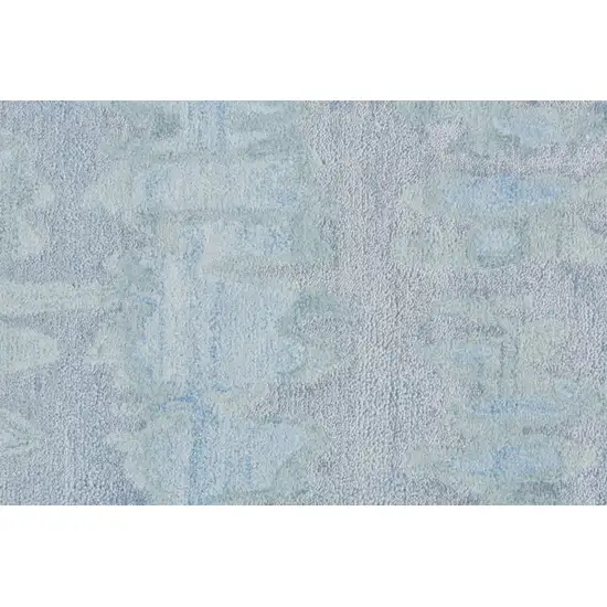 Blue and Green Abstract Hand Tufted Area Rug Photo 6