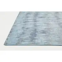 Photo of Blue Green And Gray Abstract Tufted Handmade Area Rug