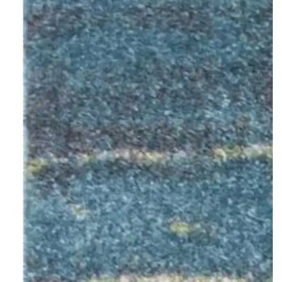 Blue Abstract Area Rug Photo 5